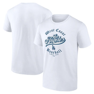 Men's  White Los Angeles Dodgers West Coast Baseball T-Shirt
