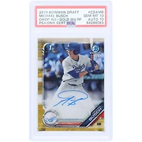 Michael Busch Los Angeles Dodgers Autographié 2019 Bowman Chrome 1st Bowman Gold Wave Refractor #CDA-MB #23/50 PSA Authentifié 10/10 Carte
