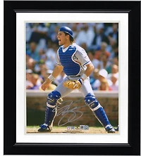 Photo de Mike Piazza, receveur des Dodgers de Los Angeles, autographiée (8 x 10 pouces).