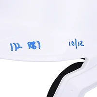 Mike Piazza Los Angeles Dodgers Autographed White Batting Helmet with Rookie of the Year Stats Inscriptions - Limited Edition of 12