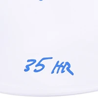 Mike Piazza Los Angeles Dodgers Autographed White Batting Helmet with Rookie of the Year Stats Inscriptions - Limited Edition of 12