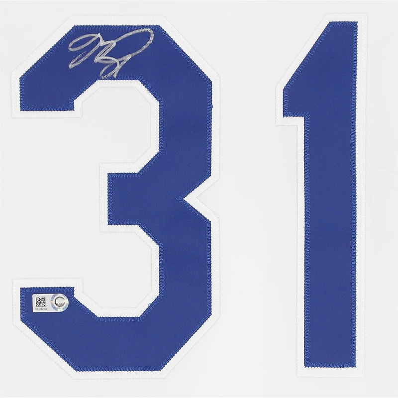 Mike Piazza Los Angeles Dodgers Autographed White Mitchell and Ness Cooperstown Collection Authentic Jersey