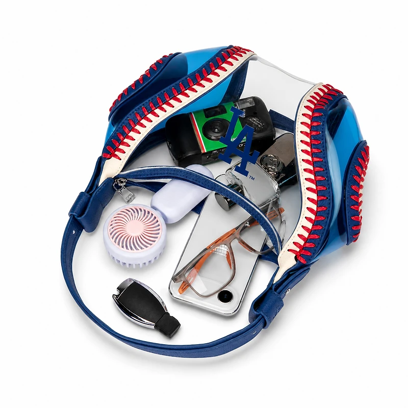 Montana West Los Angeles Dodgers Clear Slouchy Shoulder Bag