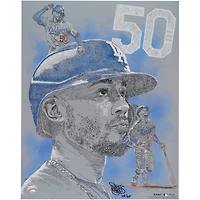 Tirage photo Mookie Betts Los Angeles Dodgers 16" x 20" - Signée par l'artiste Maz Adams - Édition limitée à 25 exemplaires