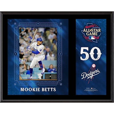 Mookie Betts Los Angeles Dodgers 2024 MLB All-Star Game 12" x 15" Sublimated Plaque