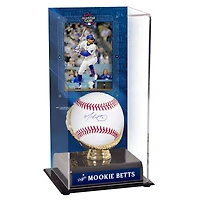Mookie Betts Los Angeles Dodgers Autographed 2024 MLB All-Star Game Baseball and 2024 MLB All-Star Sublimated Baseball Display Case with Image