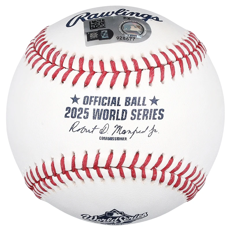 Mookie Betts Los Angeles Dodgers Autographed  2025 World Series Logo Baseball with "25 WS Champs" Inscription