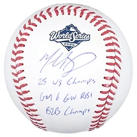Mookie Betts Los Angeles Dodgers Autographed 2025 World Series Logo Baseball with Multiple Inscriptions - Limited Edition of 25