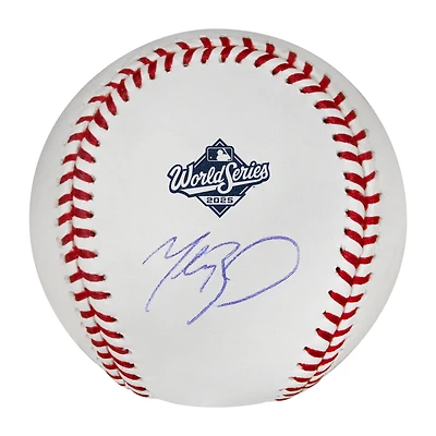 Mookie Betts Los Angeles Dodgers Autographed 2025 World Series Logo Baseball
