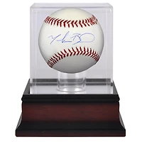 Mookie Betts Los Angeles Dodgers Autographed Baseball and Mahogany Baseball Display Case