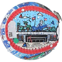 Ballon de baseball autographié par Mookie Betts des Dodgers de Los Angeles - Illustration de Charles Fazzino - LG20377136