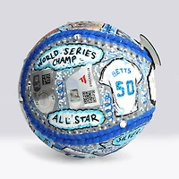 Mookie Betts Los Angeles Dodgers Autographed Baseball - Art by Charles Fazzino - NF70445969