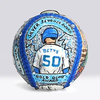 Mookie Betts Los Angeles Dodgers Autographed Baseball - Art by Charles Fazzino - NF70445969