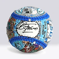 Mookie Betts Los Angeles Dodgers Autographed Baseball - Art by Charles Fazzino - NF70445969
