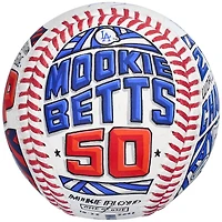 Baseball autographié par Mookie Betts des Los Angeles Dodgers - Illustration de Mike Floyd - #1 de l'édition limitée 1