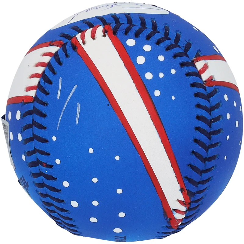 Ballon de baseball autographié par Mookie Betts des Los Angeles Dodgers - Illustration par Stadium Custom Kicks - Édition limitée n°1 sur 1 - RG13309143