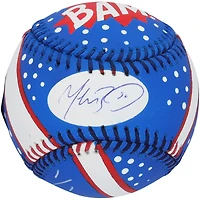 Ballon de baseball autographié par Mookie Betts des Los Angeles Dodgers - Illustration par Stadium Custom Kicks - Édition limitée n°1 sur 1 - RG13309143