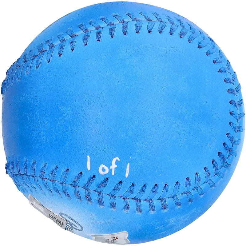 Balle de baseball autographiée par Mookie Betts des Dodgers de Los Angeles - Illustration par Stadium Custom Kicks - N° 1 d'une édition limitée à 1 - B601317
