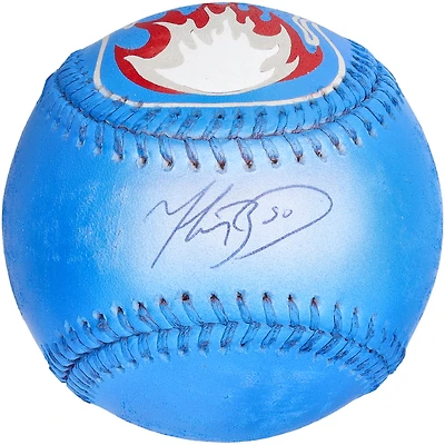 Balle de baseball autographiée par Mookie Betts des Dodgers de Los Angeles - Illustration par Stadium Custom Kicks - N° 1 d'une édition limitée à 1 - B601317
