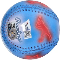 Ballon de baseball autographié par Mookie Betts des Los Angeles Dodgers - Illustration par Stadium Custom Kicks - #1 de l'édition limitée 1 - B601318