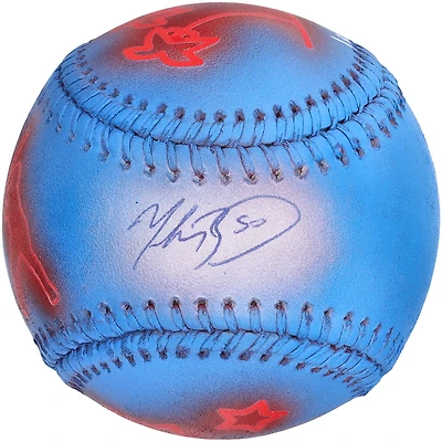 Ballon de baseball autographié par Mookie Betts des Los Angeles Dodgers - Illustration par Stadium Custom Kicks - #1 de l'édition limitée 1 - B601318