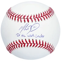 Baseball autographié par Mookie Betts des Los Angeles Dodgers avec l'inscription « 20 NL WAR Leader »