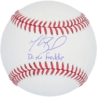 Baseball autographié par Mookie Betts des Los Angeles Dodgers avec l'inscription « Do The Freddie »