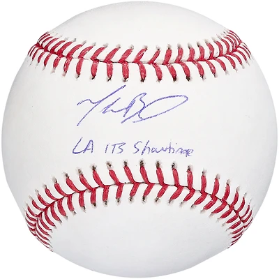 Mookie Betts Los Angeles Dodgers Autographed Baseball with "LA It's Showtime" Inscription