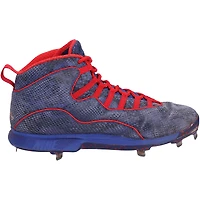 Mookie Betts Los Angeles Dodgers Autographed Game-Used Blue and Red Cleats from the 2021 MLB Season
