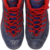 Mookie Betts, chaussures de sport Royal Jordan Brand dédicacées par les Dodgers de Los Angeles lors du match contre les Marlins de Miami le 7 juillet 2021 : 1-5, HR, RBI