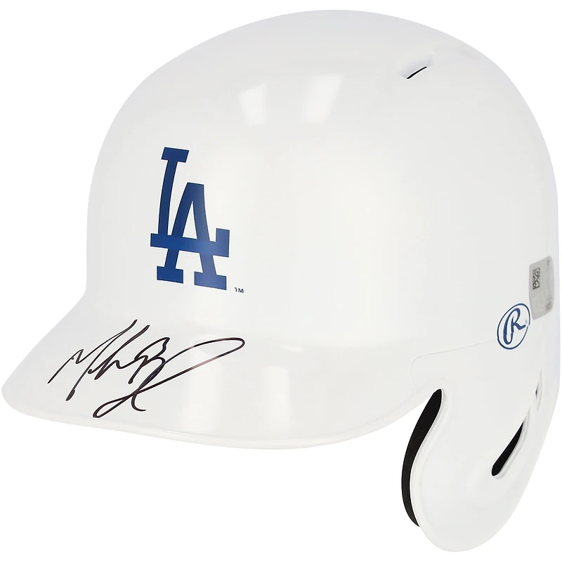 Casque de frappeur Rawlings Alternate Chrome autographié par Mookie Betts des Los Angeles Dodgers - Exclusivité Fanatics