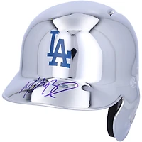 Casque de frappeur Rawlings Chrome Mini autographié par Mookie Betts des Los Angeles Dodgers - Signé à l'encre bleue