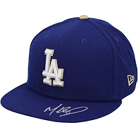 Casquette New Era dédicacée Royal Gold Program 2021 des Los Angeles Dodgers de Mookie Betts