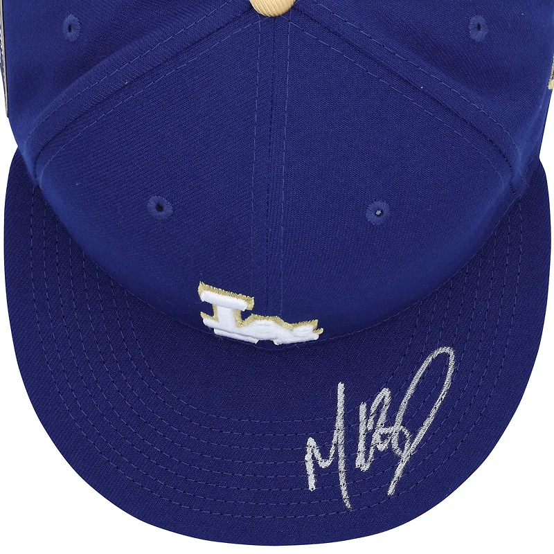 Mookie Betts Los Angeles Dodgers Autographed Royal 2021 Gold Program New Era Cap