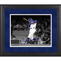 Photographie encadrée de 11"x 14" de Mookie Betts des Dodgers de Los Angeles