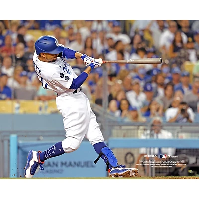 Photo non signée de Mookie Betts, des Dodgers Los Angeles, marquant un grand chelem au Dodger Stadium