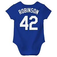 Newborn & Infant Nike Jackie Robinson Royal Los Angeles Dodgers Fuse Name Number Bodysuit