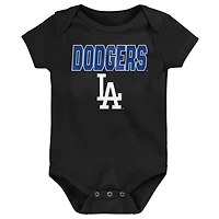 Newborn Outerstuff Los Angeles Dodgers Home Plate 3-Piece Creeper Set