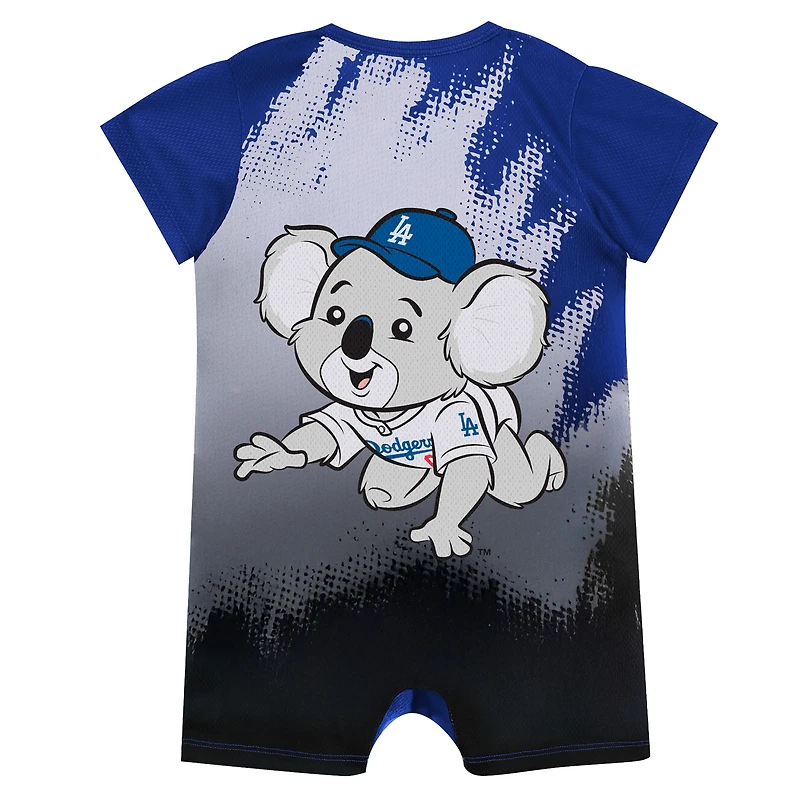 Body bébé mascotte Royal Los Angeles Dodgers de la marque Outerstuff pour nouveau-né