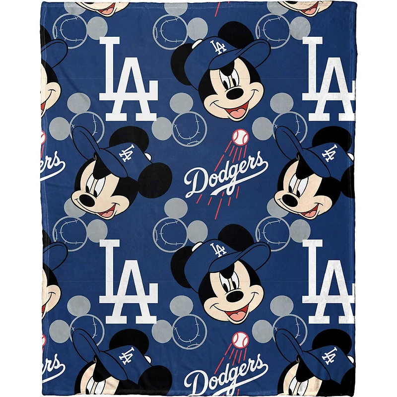 Northwest x Disney Los Angeles Dodgers Mickey Hugger Pillow & Silk Touch Throw Set