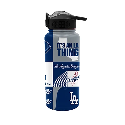Gourde Pegasus Los Angeles Dodgers 32 oz avec slogan local et bouchon à pression