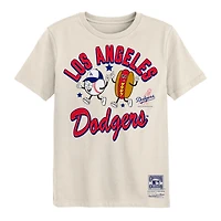 Preschool Mitchell & Ness  Natural Los Angeles Dodgers Snack T-Shirt
