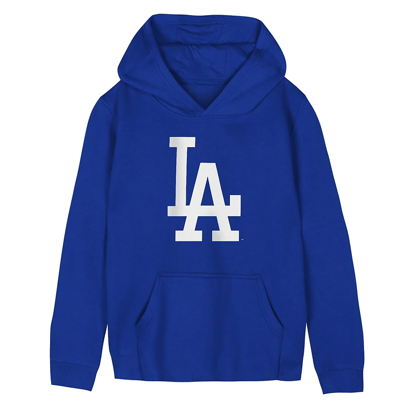Sweat à capuche polaire Preschool Outerstuff Royal Los Angeles Dodgers Primary Logo
