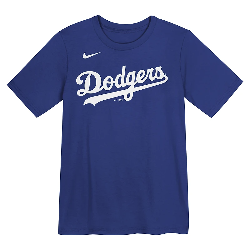 Preschool Yoshinobu Yamamoto Rush Blue Los Angeles Dodgers Name & Number T-Shirt