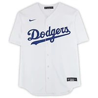 Maillot Nike blanc dédicacé par Rōki Sasaki des Dodgers de Los Angeles - Signature Kanji