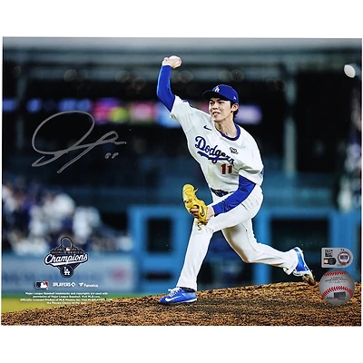 Roki Sasaki Los Angeles Dodgers Autographed 2025 World Series Champions 8" x 10" Photograph 