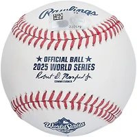 Roki Sasaki Los Angeles Dodgers Autographed 2025 World Series Logo Baseball
