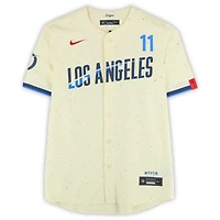 Maillot Nike City Connect crème dédicacé par Roki Sasaki des Dodgers de Los Angeles