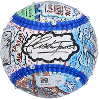 Balle de baseball autographiée par Sandy Koufax (Los Angeles Dodgers) - Peinte à la main par l'artiste Charles Fazzino - B423050
