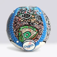 Balle de baseball autographiée par Sandy Koufax (Los Angeles Dodgers) avec inscription « 4 No Hitters » - Illustration de Charles Fazzino - NF70445966